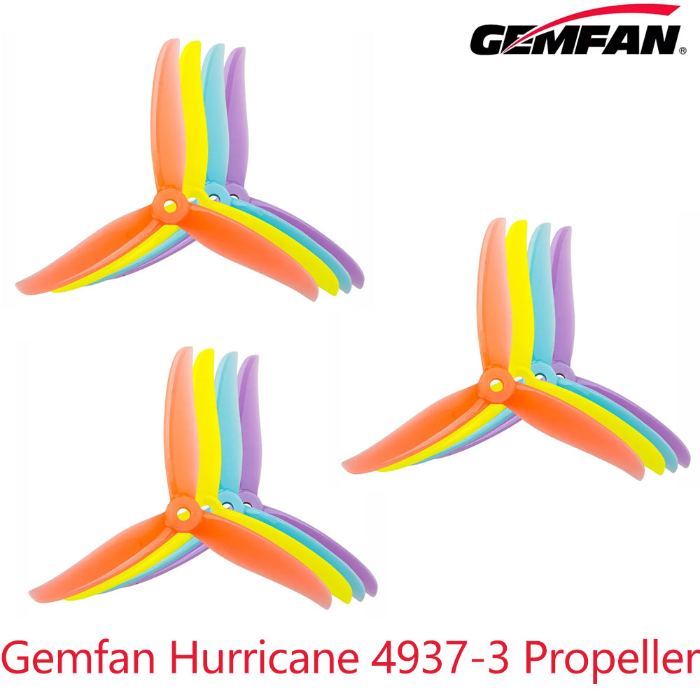 Fpv Drone Propeller - 4쌍 8개 허리칸 4937-3 3엽 프로펠러
