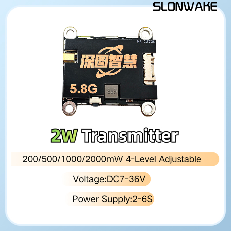 SLONWAKE 5.8G 56CH 2W 송신기 VTX( - Fpv Drone Camera 리뷰 및 가격